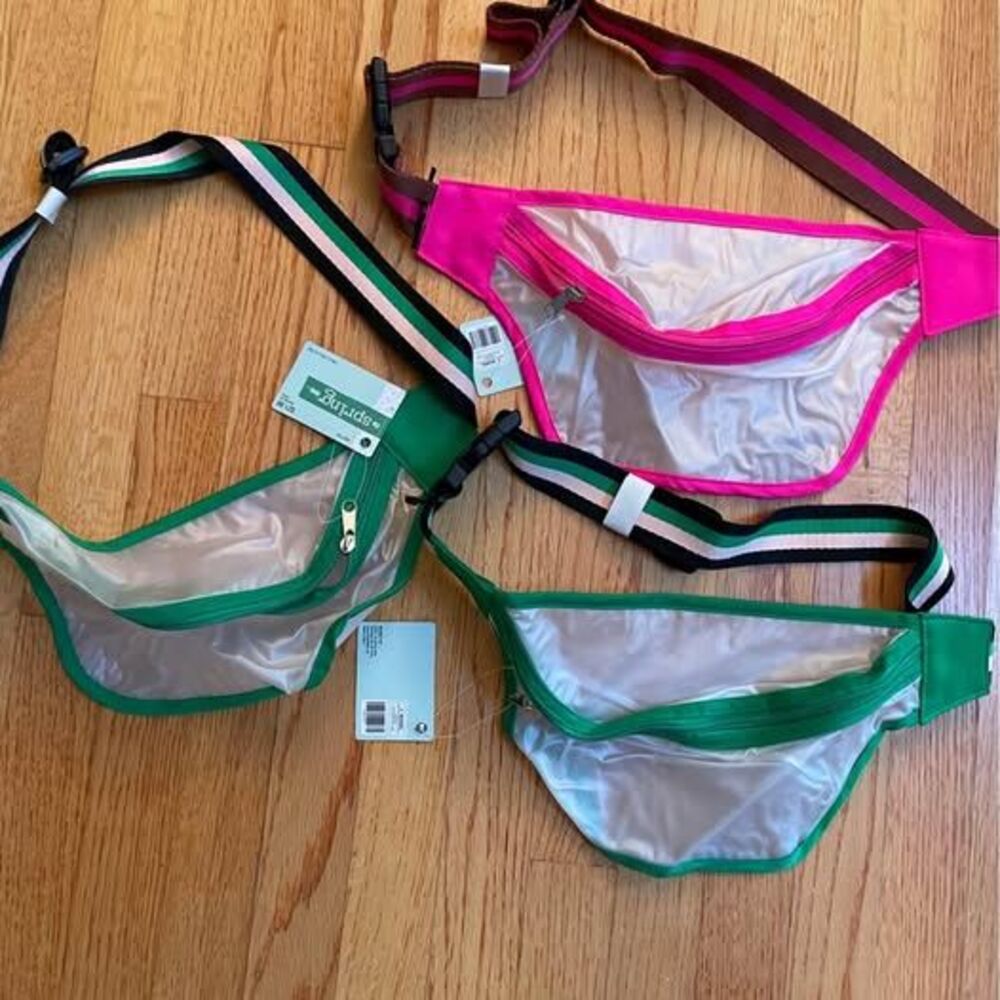 New With Tags Clear Fanny Pack Pink or Green